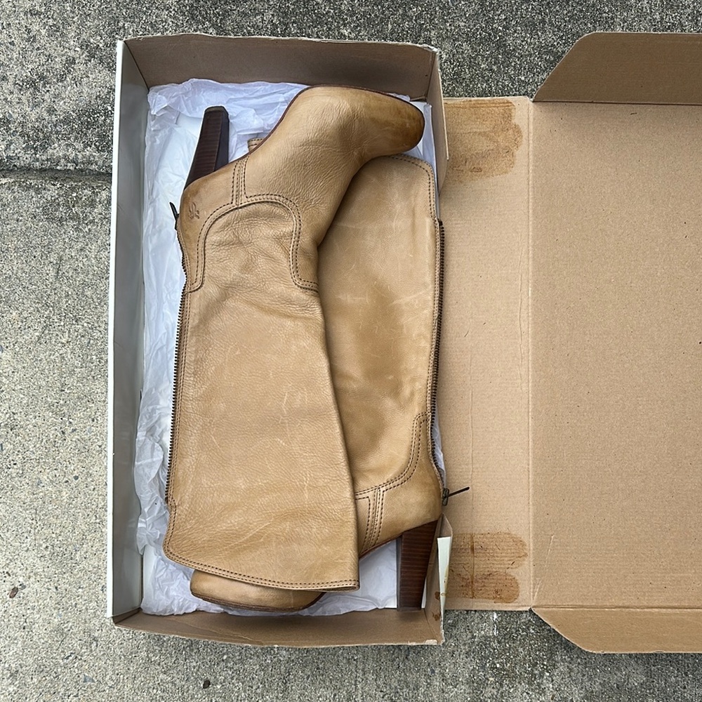 Frye Tan Leather Women's Boots
